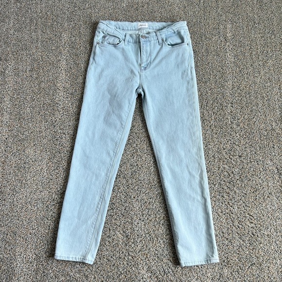 Hudson Tally Jeans Women's 28 Mid Rise Skinny Crop Leg Light Wash Stretch Denim - Picture 2 of 7